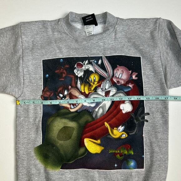 Vintage 1996 Space Jam Crewneck Sweatshirt Warner Bros Movie Promo USA Rare - Picture 10 of 14